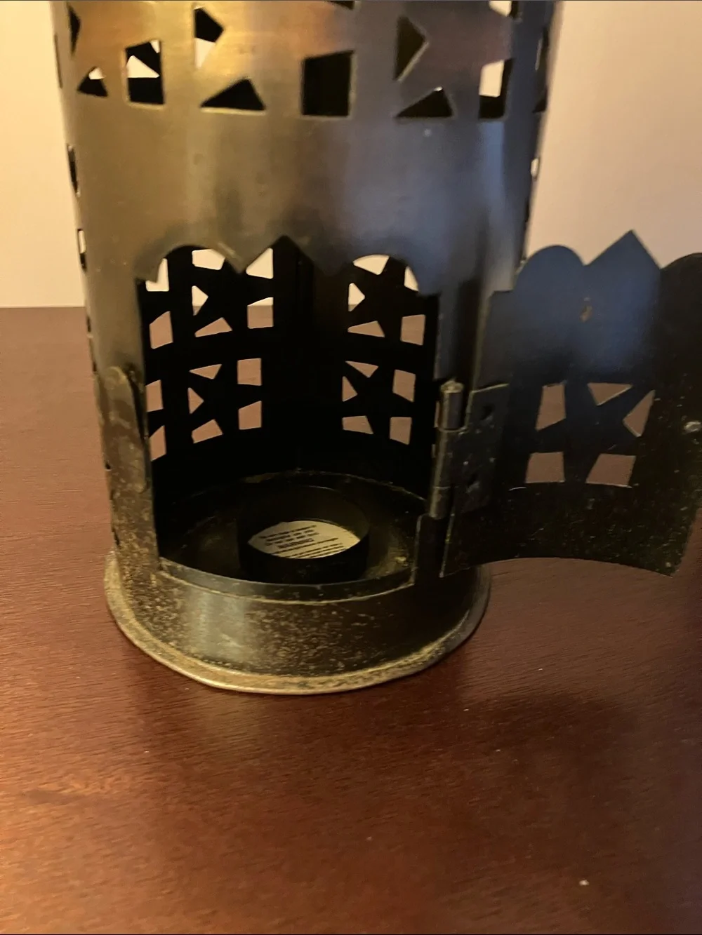 Tea Light Votive Star Design Metal Lantern